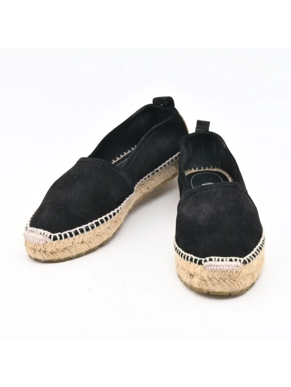 Balenciaga Slip Ons Black Beige Espadrille